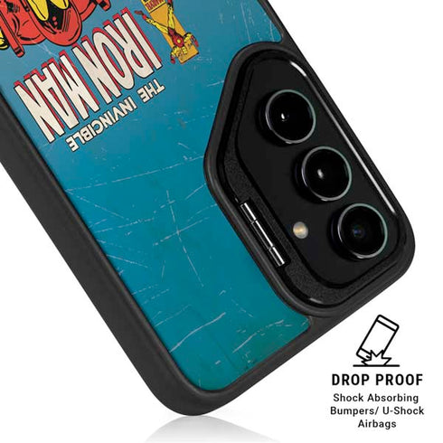 Marvel Classic Comics The Invincible Iron Man Galaxy S25 Ultra Kickstand Case